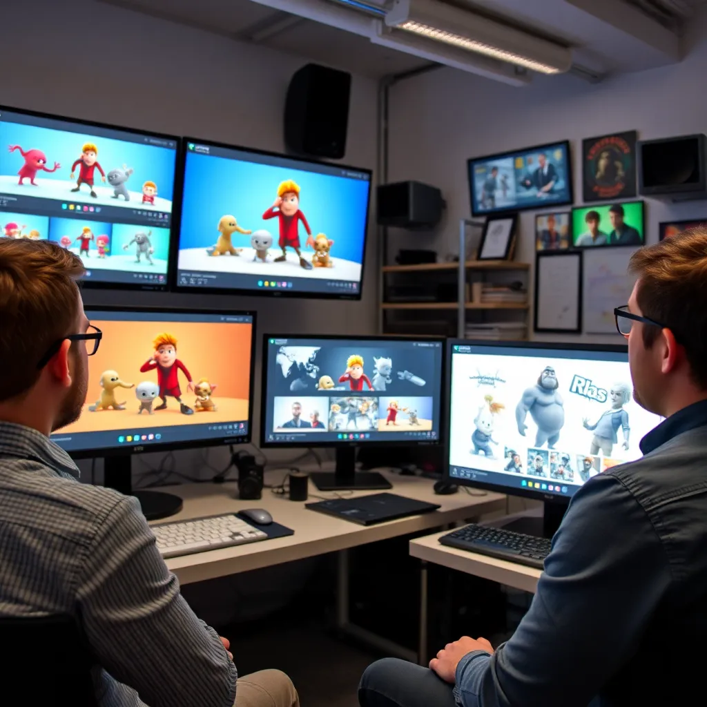 Profesionales españoles de animación 3D participando en un taller práctico de desarrollo de habilidades técnicas