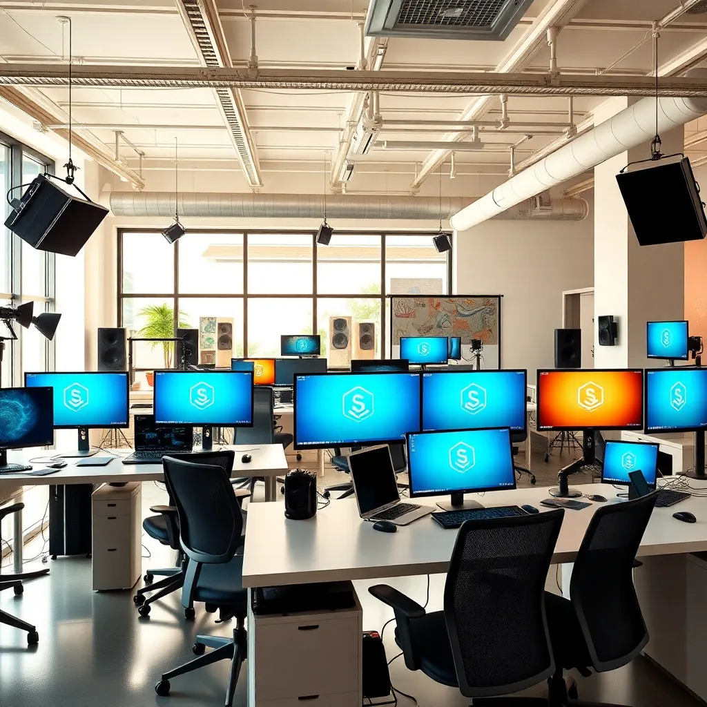 Profesional trabajando con software de animación 3D especializado