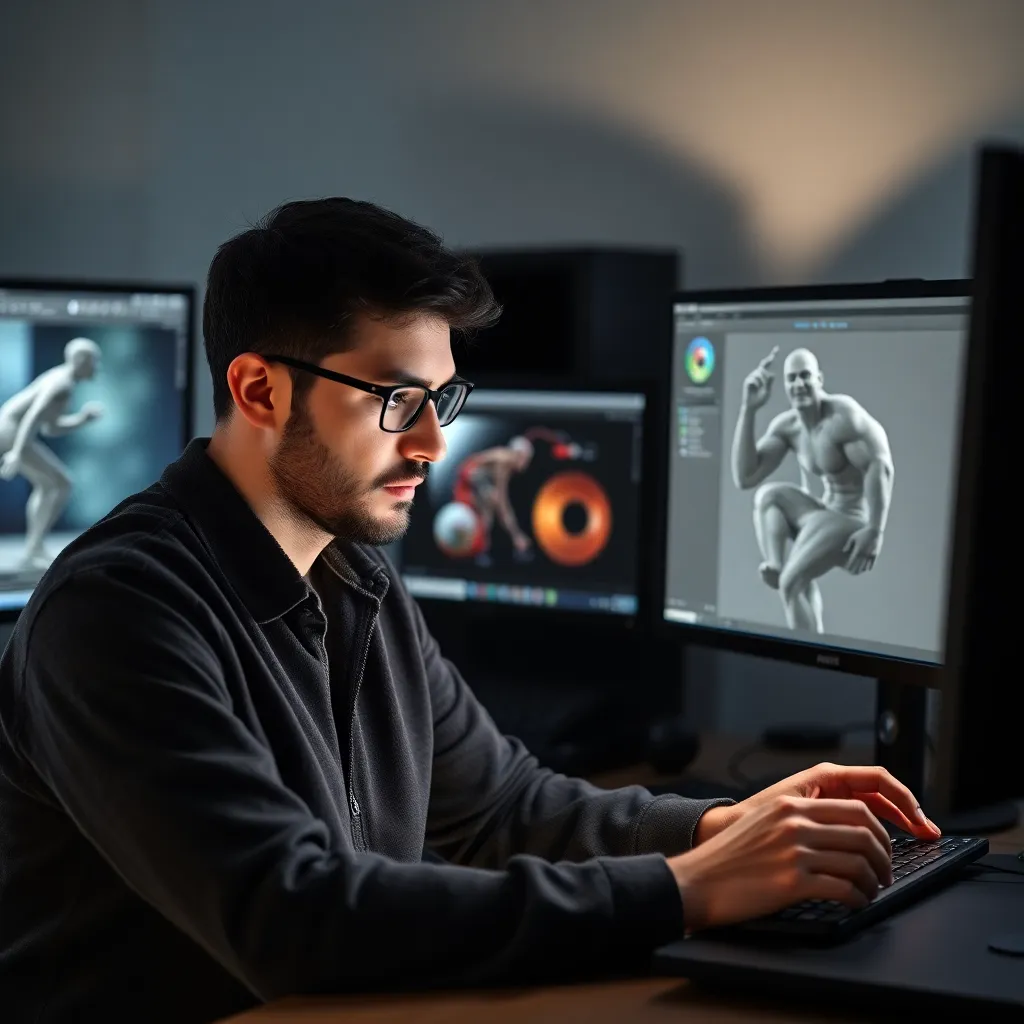 Portfolio profesional de animación 3D con ejemplos de modelado y rigging