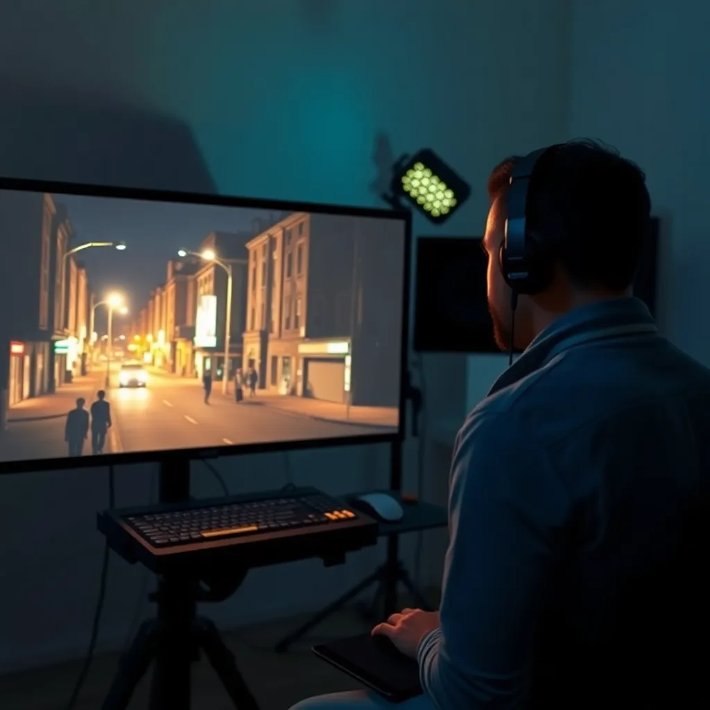 Profesional organizando su portfolio digital de animación 3D